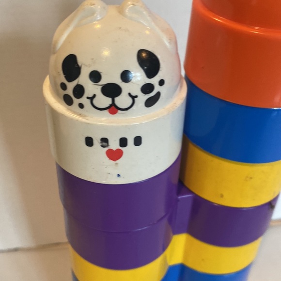 Vintage Fisher Price Stack & Build Blocks - Picture 3 of 5